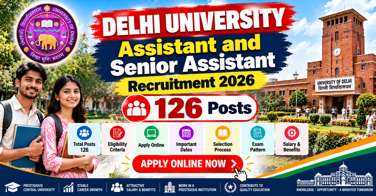 Delhi University Assistant and Senior Assistant