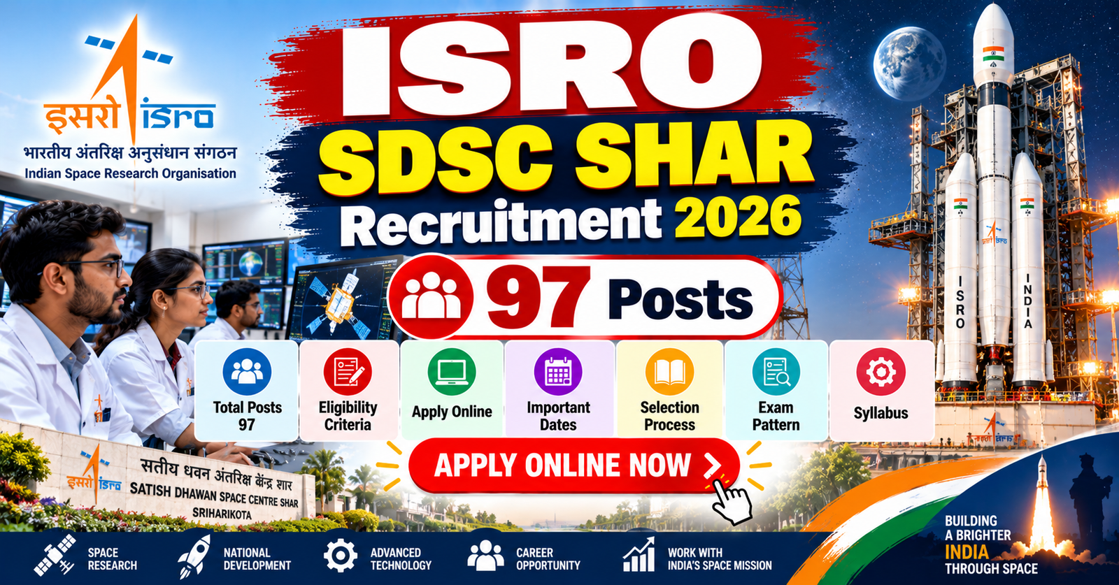 ISRO SDSC SHAR Recruitment